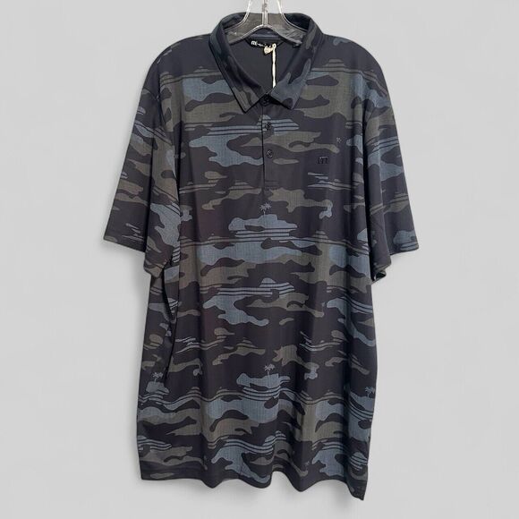 Travis Mathew Other - Travis Mathew Polo Shirt Eco Collection Beachside Stealth Golf Blue Men’s 3XL